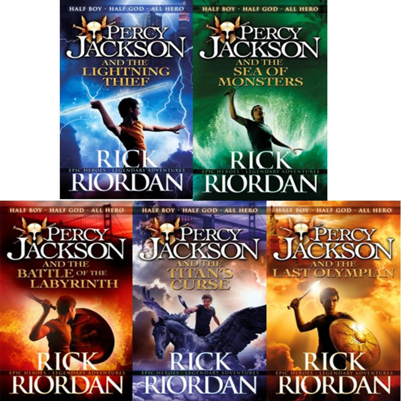 Rick Riordan Percy Jackson five-book collection paperback, imported from the UK