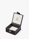Aspinal of London small stud pebble leather box, imported from the UK