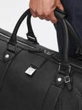 Aspinal of London Boston leather holdall bag pebble grain - British product