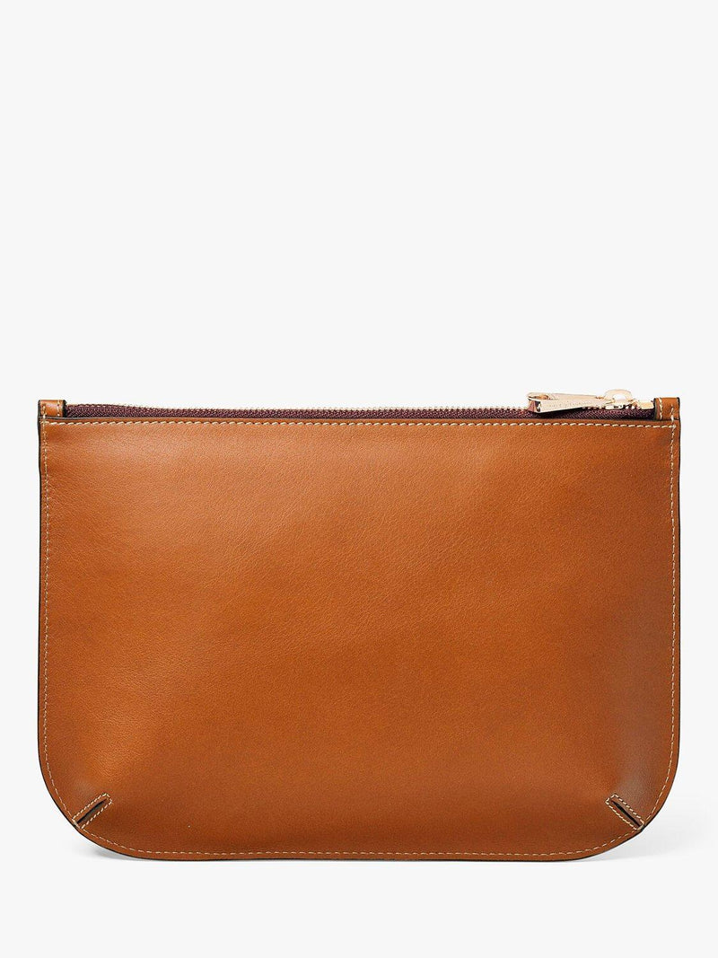Aspinal of London large smooth leather pouch - British product