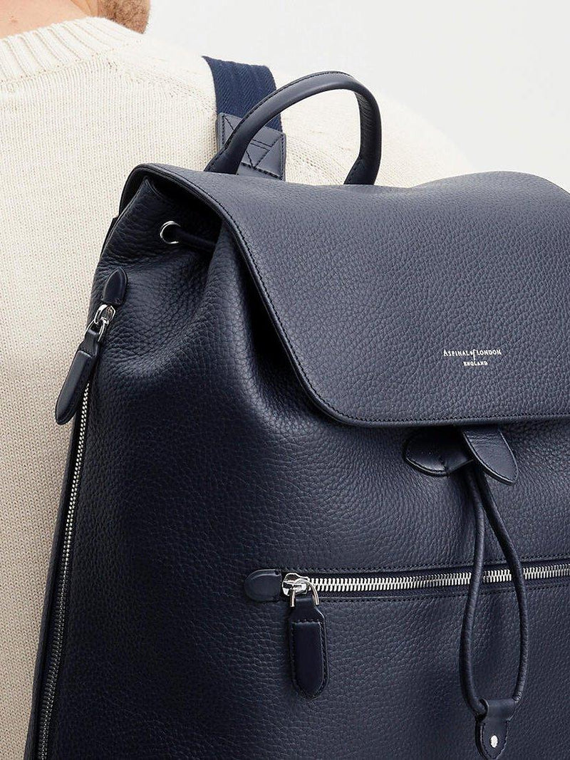 Aspinal of London Reporter Leather Backpack, imported from the UK