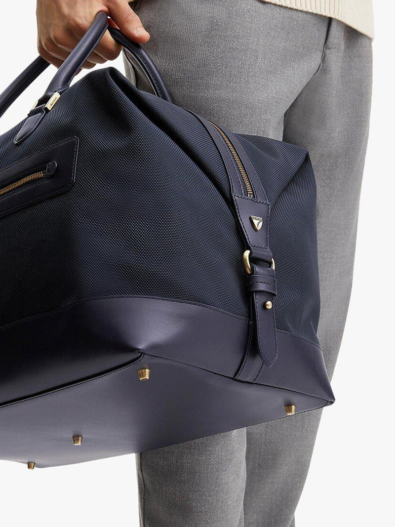 Aspinal of London nylon gym bag navy (British brand)