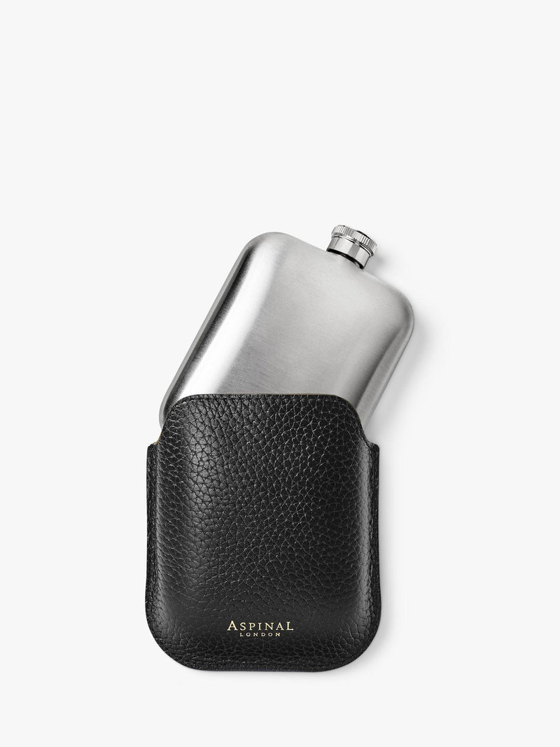 Aspinal of London leather hip flask 5oz, imported from the UK