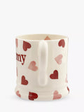 Emma Bridgewater Pink Hearts 'Mummy' mug 300ml - British product