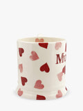 Emma Bridgewater Pink Hearts 'Mummy' mug 300ml - British product