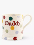 Emma Bridgewater „Daddy“ Polka Dot Becher, 300 ml, Mehrfarbig