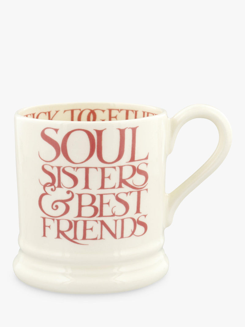 Emma Bridgewater Pink Toast Soul Sisters mug 300ml - British product