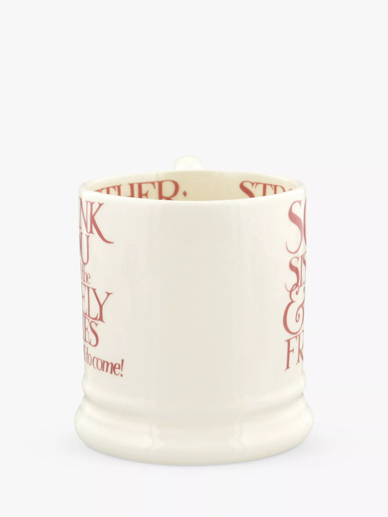 Emma Bridgewater Pink Toast Soul Sisters mug 300ml - British product