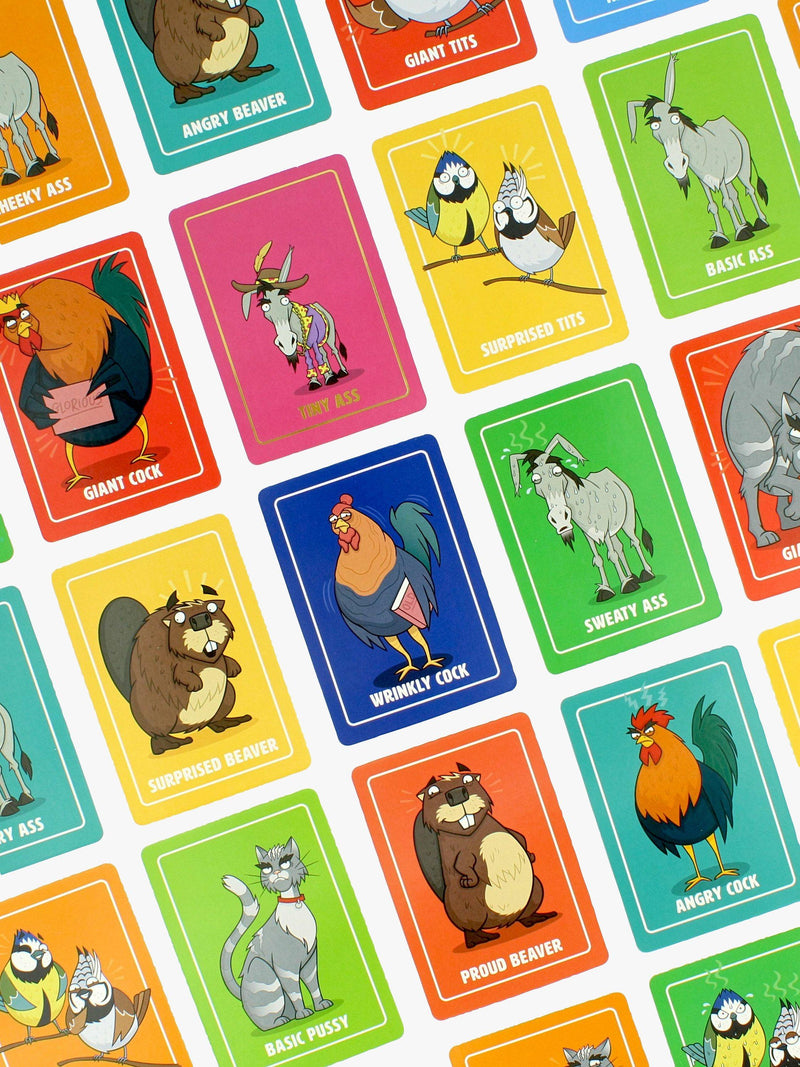 Ginger Fox Giant Beaver Tiny Ass Party Game, UK version
