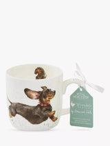 John Lewis Wrendale Designs That Friday Feeling Dachshund Fine Bone China Mug 310ml- Buy online at McGrocer