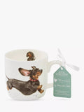 Wrendale Designs That Friday Feeling Dachshund fine bone china mug 310ml - British product
