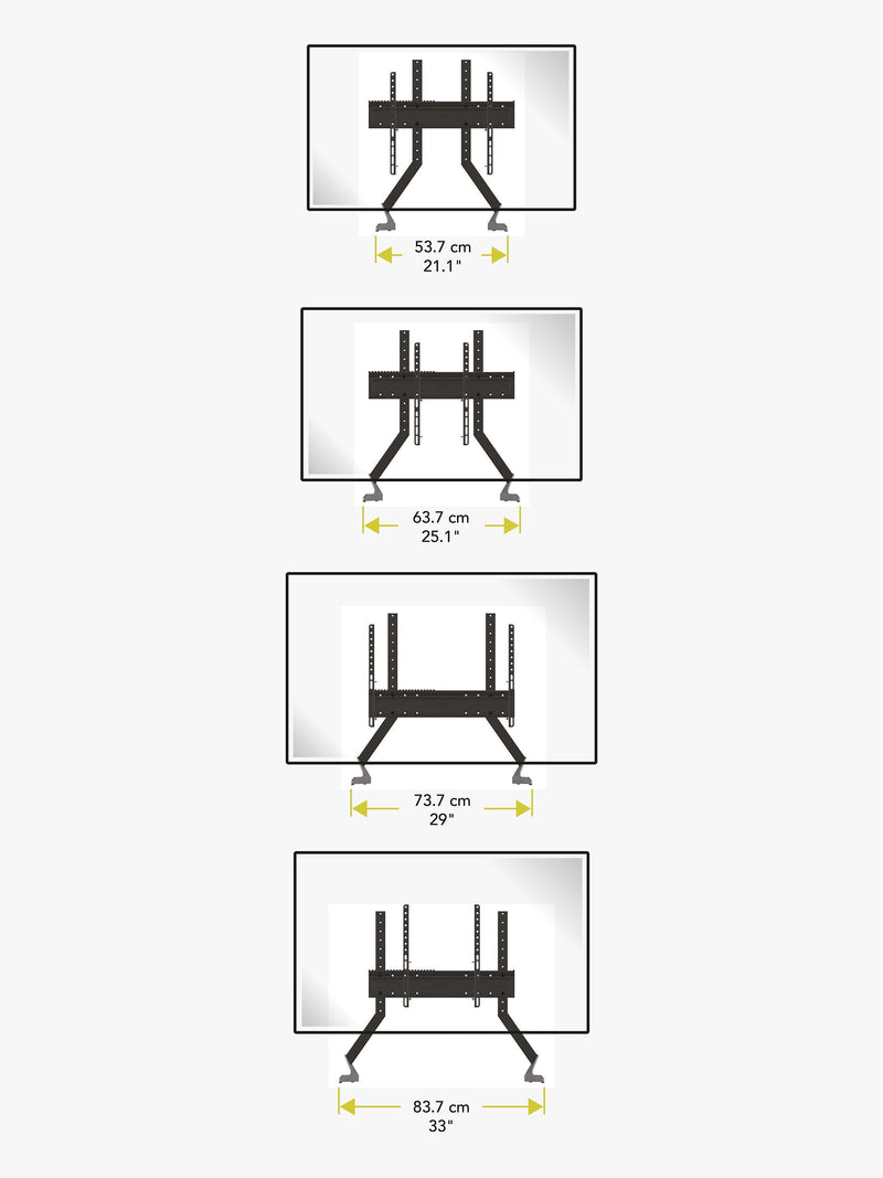 AVF QB600S TV stand for large TVs 55-100 inches (British brand)