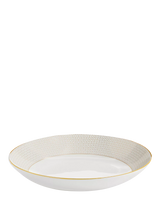 John Lewis Wedgwood Gio Gold Bone China Pasta Bowl, 24.5cm, White/Gold- Buy online at McGrocer
