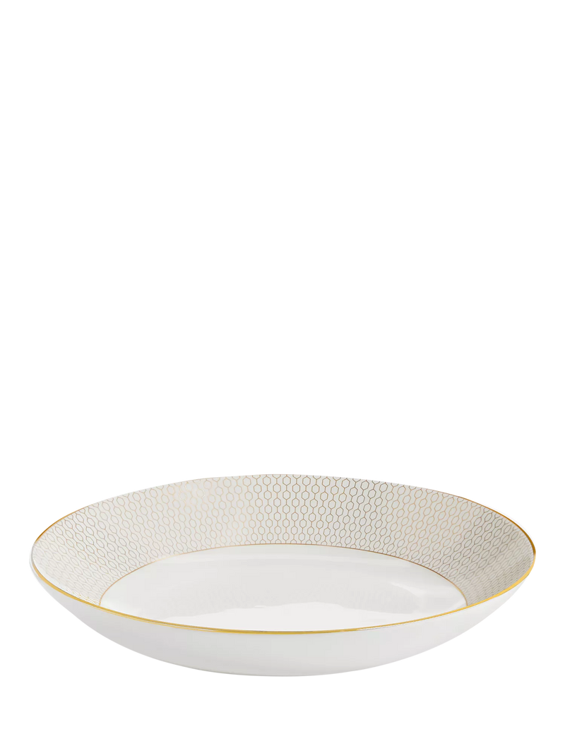 Wedgwood Gio Gold bone china pasta bowl 24.5cm, UK version