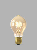 Calex gold tinted curly filament LED bulb A60, UK version