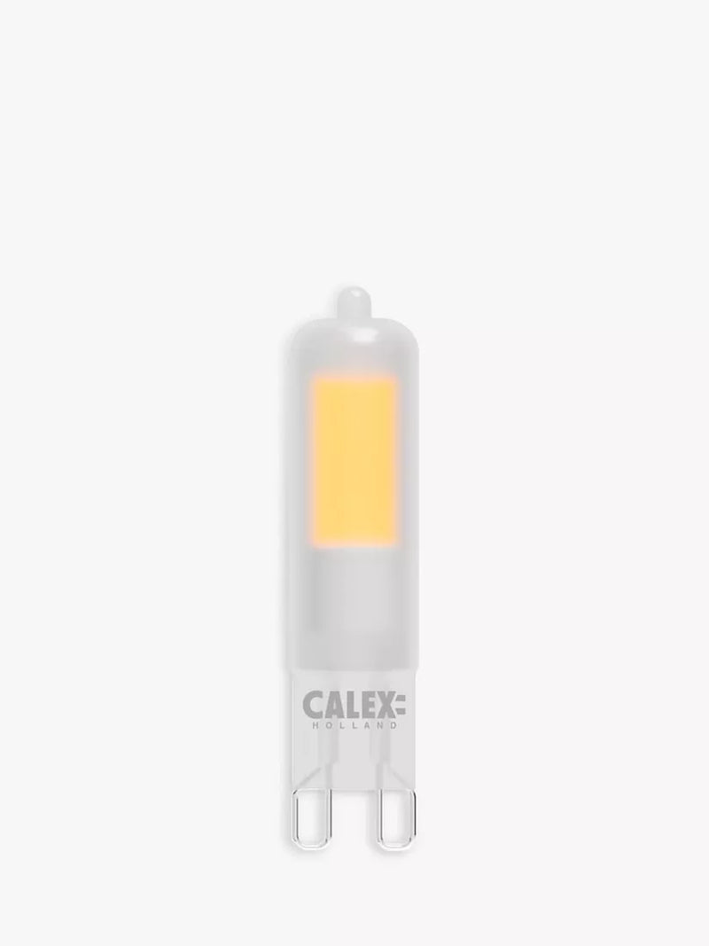 Calex 2W LED G9 frosted light bulb (British brand)
