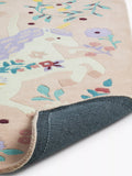 John Lewis Enchanted Garden Wool Pile Rug, Pink, L170 x W110cm