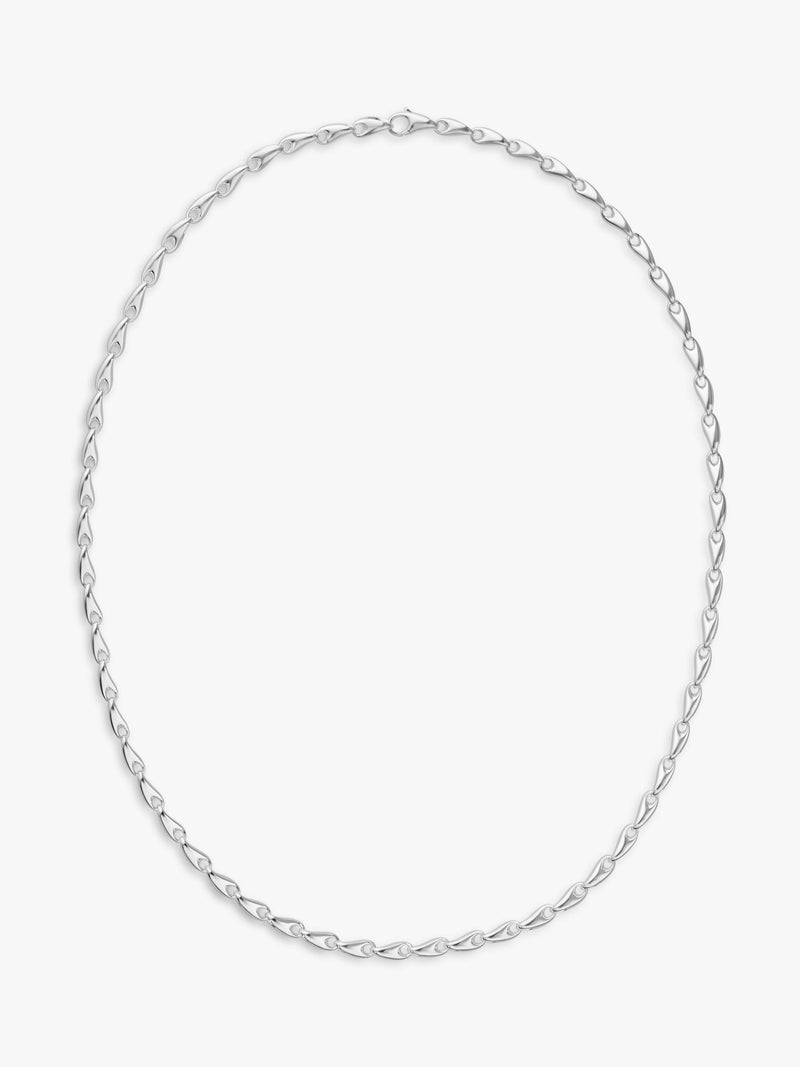 Georg Jensen organic links chain necklace silver - British product