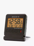 Acctim travel alarm clock black with Smartlite radio controlled, UK version