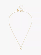 John Lewis Coach Signature C Pendant Necklace, Gold- Buy online at McGrocer
