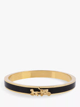 John Lewis Coach Horse & Carriage Enamel Bangle Gold/Black- Buy online at McGrocer