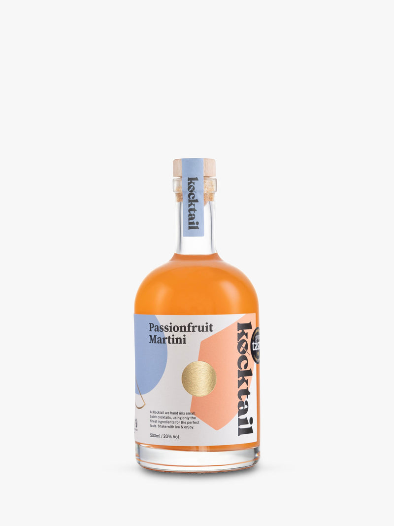 Passionfruit martini cocktail with vanilla vodka 500ml, UK version
