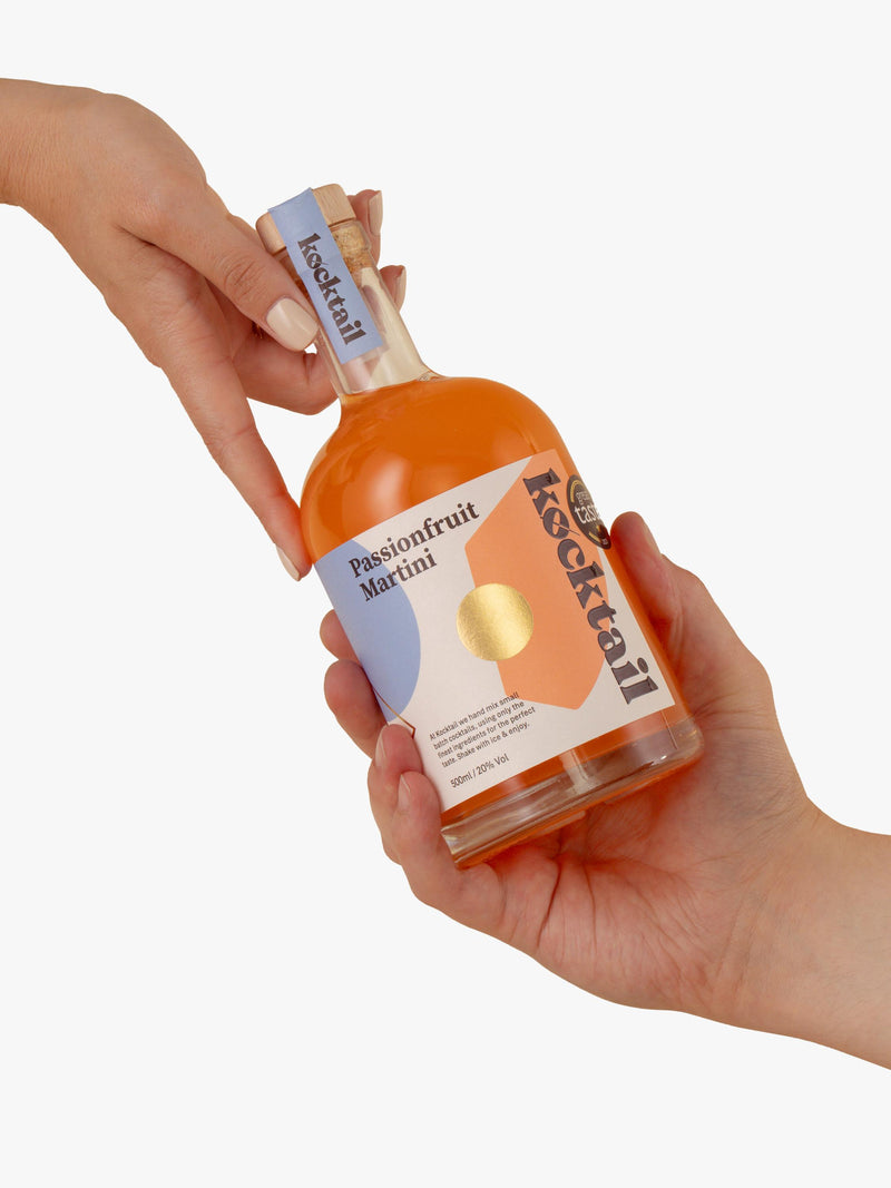 Passionfruit martini cocktail with vanilla vodka 500ml, UK version