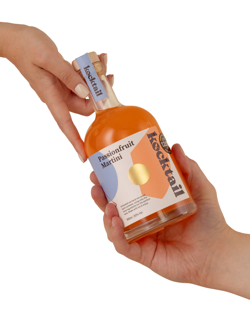 Passionfruit martini cocktail with vanilla vodka 500ml, UK version