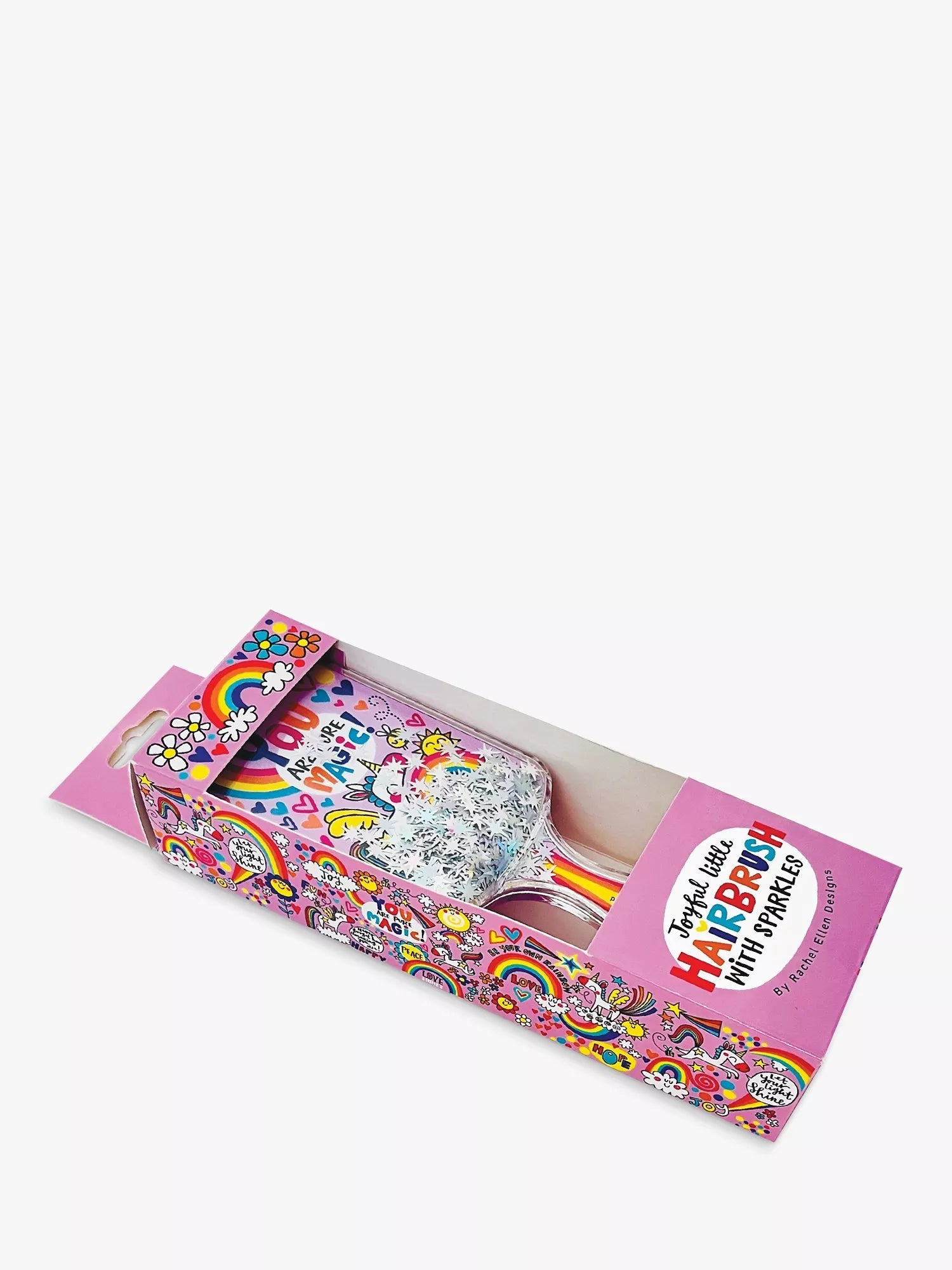 Rachel Ellen Magical Unicorn Hairbrush, Pink - McGrocer