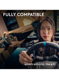 Logitech G923 TRUEFORCE racing wheel for PlayStation and PC, UK version