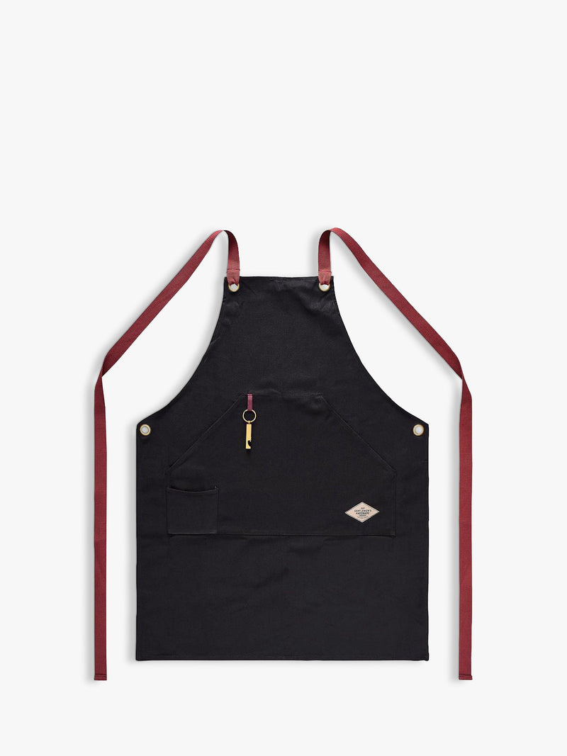 Gentlemen's Hardware BBQ apron gift set with bottle opener - British product