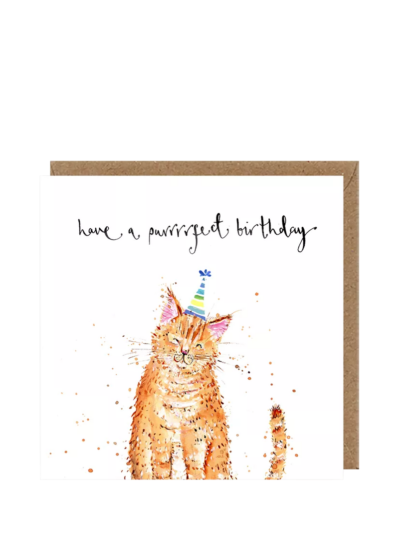 Louise Mulgrew Designs cat birthday card - British product