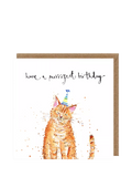 Louise Mulgrew Designs cat birthday card - British product