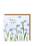 Louise Mulgrew Designs Scilla sympathy card, blank inside, UK version