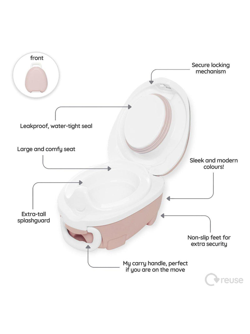My Carry Potty travel potty with lid - British product