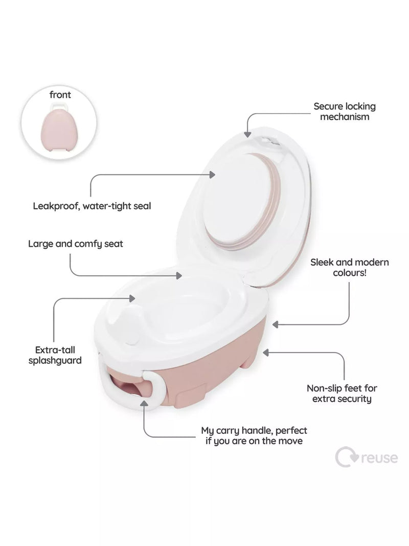 My Carry Potty travel potty with lid - British product