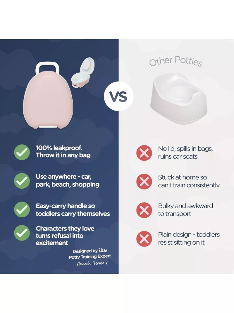 My Carry Potty travel potty with lid - British product