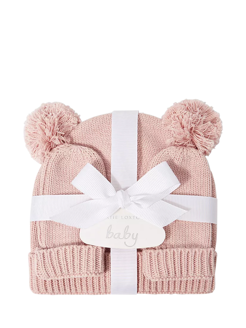 Katie Loxton baby hat and mittens gift set - British product