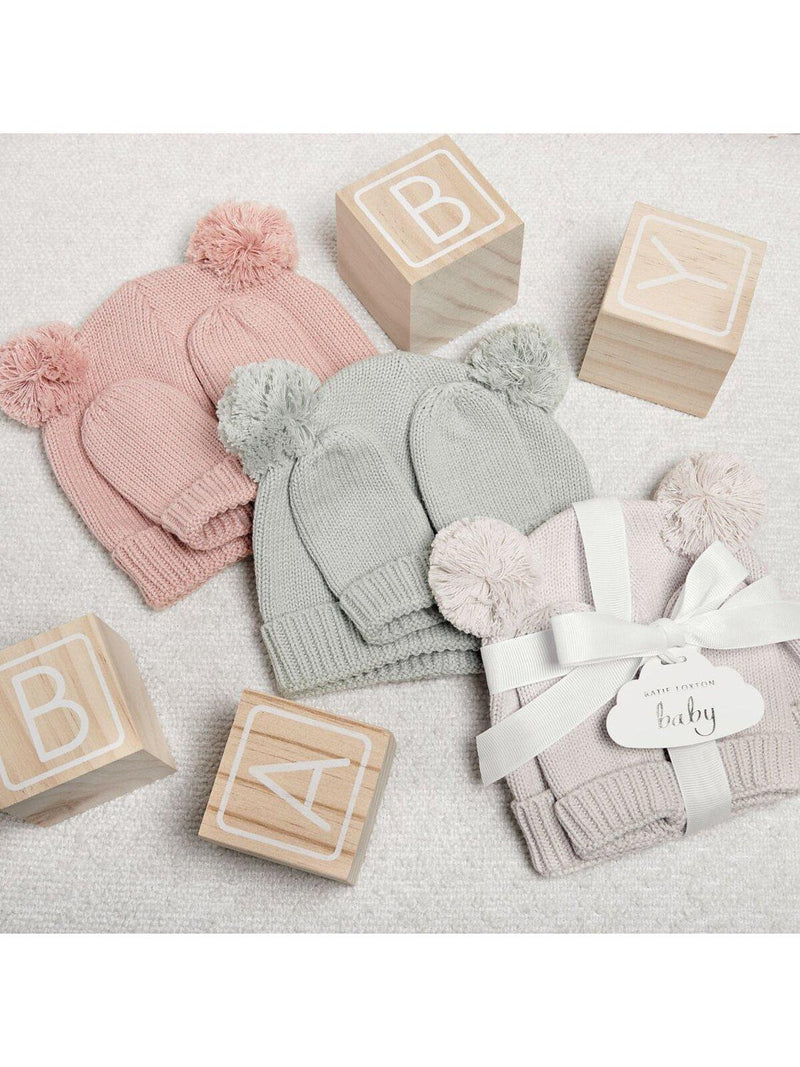 Katie Loxton baby hat and mittens gift set - British product