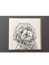 John Lewis Penguin Ink Cockapoo Blank Greeting Card 15cm x 15cm- Buy online at McGrocer