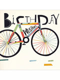 Woodmansterne bicycle birthday card square 15cm (British brand)