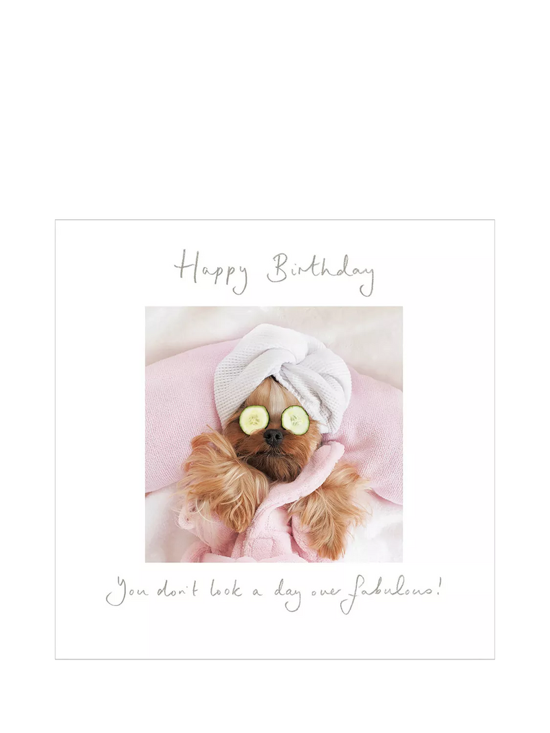 Woodmansterne Pamper Princess birthday card with envelope - British product