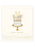 The Proper Mail Company cake 50th birthday card - British product