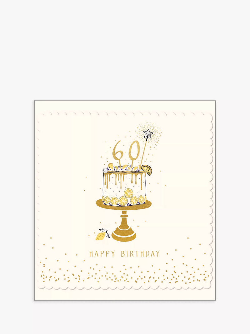 The Proper Mail Company 60th birthday card blank inside - British product