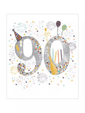 Woodmansterne 90th birthday card, imported from the UK