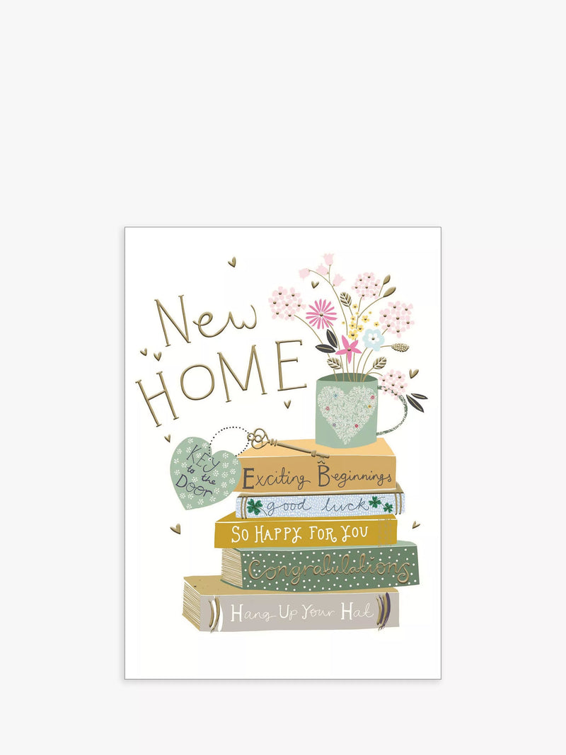 Woodmansterne New Home congratulations card 15x15cm, UK version