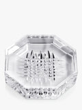 Intricate Cut Glass Decorative Tray with Bevelled Centre