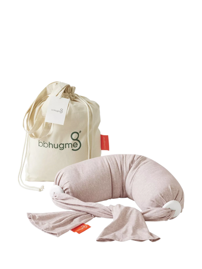 John Lewis bbhugme Nursing Pillow Pink Melange Adjustable Ergonomic Pillow- Buy online at McGrocer