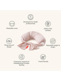 bbhugme nursing pillow pink melange - British product