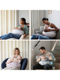 bbhugme nursing pillow pink melange - British product